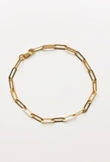 paperclip bracelet 6.5 inch - 14k gold filled