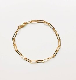paperclip bracelet 6.5 inch - 14k gold filled