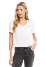 stardust Short Sleeve Cropped Woven T-Shirt