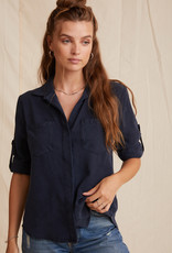 Bella Dahl split back button down endless sea