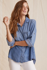 Bella Dahl split back button down medium ombre