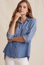 Bella Dahl split back button down medium ombre