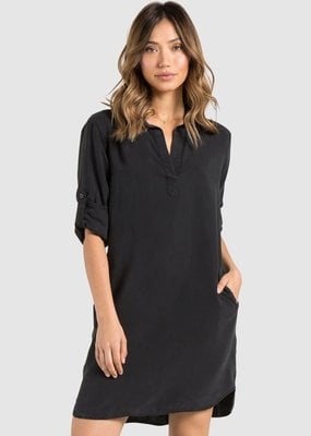 Bella Dahl Long Sleeve A-Line Shirt Dress