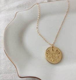 Coin Love Pendant Necklace