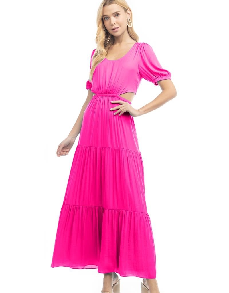 Balloon Sleeve Cut Out Dress Wish List YYZ