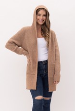 stardust Sophie Chunky Oversized Hoodie Open Front Cardigan