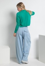 Scout Sia Cropped Side Slit Light Sweater