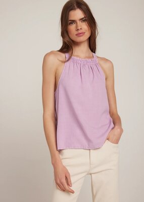 Bella Dahl shirred halter top - orchid blush