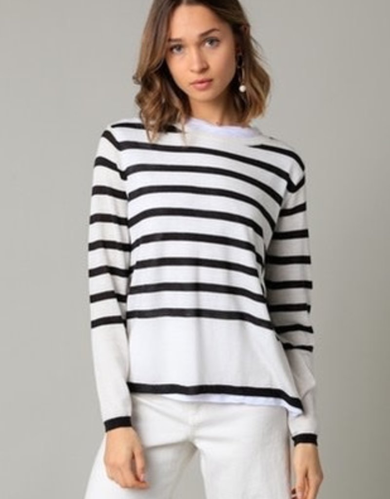 Scout Isabelle Double Layered Stripe Sweater