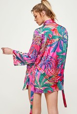 Scout Tropicana Print Short Kimono Jacket