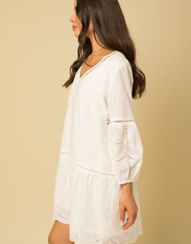 Scout Talia Embroidered Sleeve Dress
