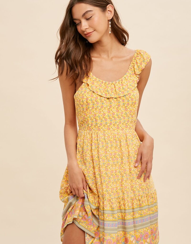 Scout Taylor Floral Open Back Tie Dress