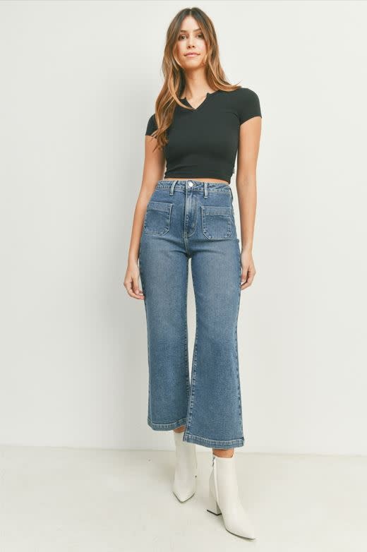 Just Black Denim Relaxed Straight Jean – HERS