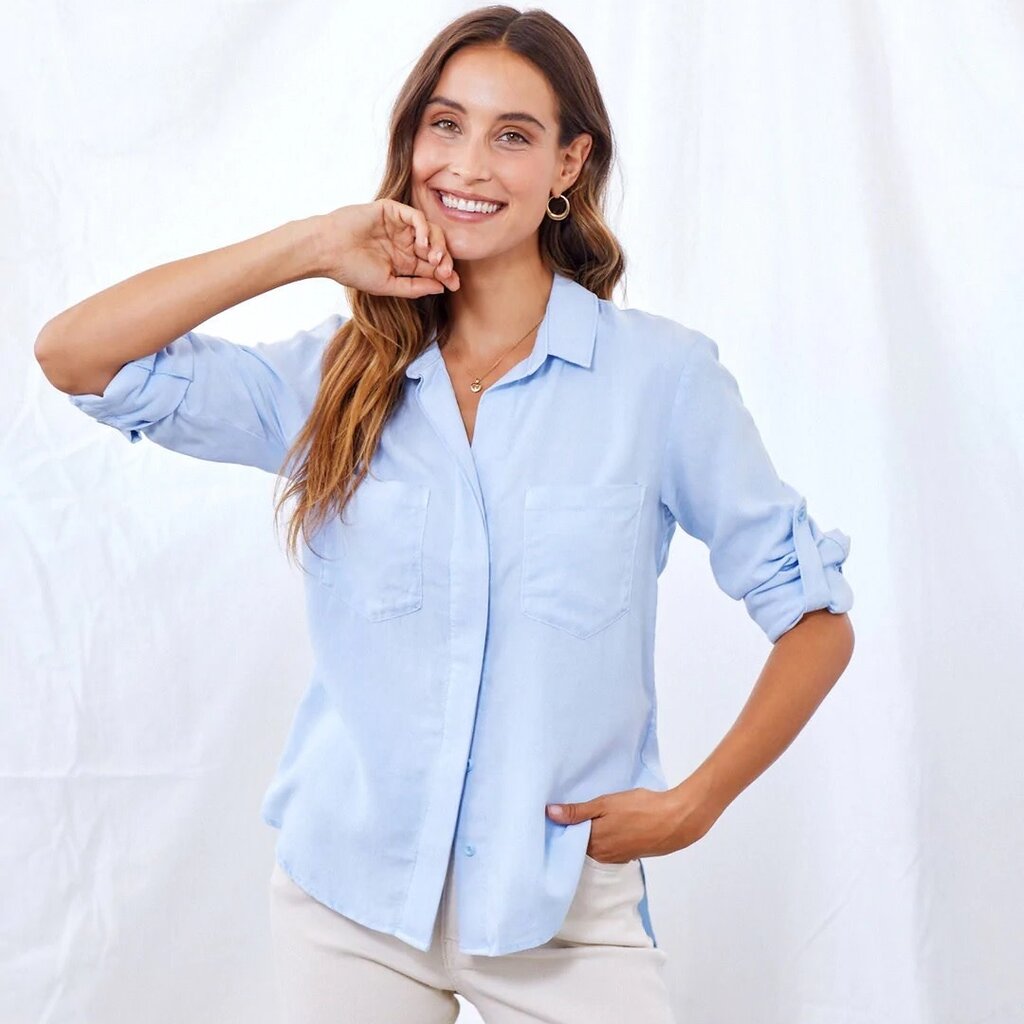 split back button down blue oasis Wish List YYZ