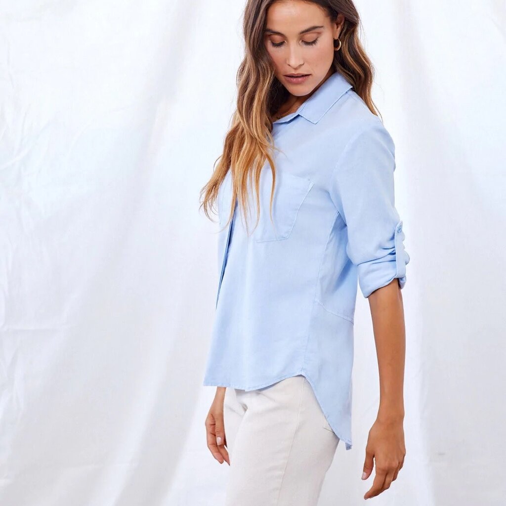 split back button down blue oasis Wish List YYZ