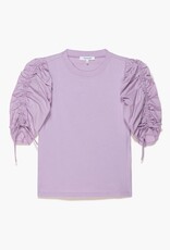 Frame Ruched Tie Sleeve Tee