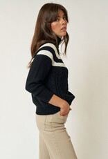 Scout London Stripe Cable Knit Sweater