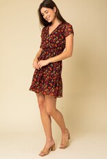 Scout Sarah Faux Wrap Ruffle Dress