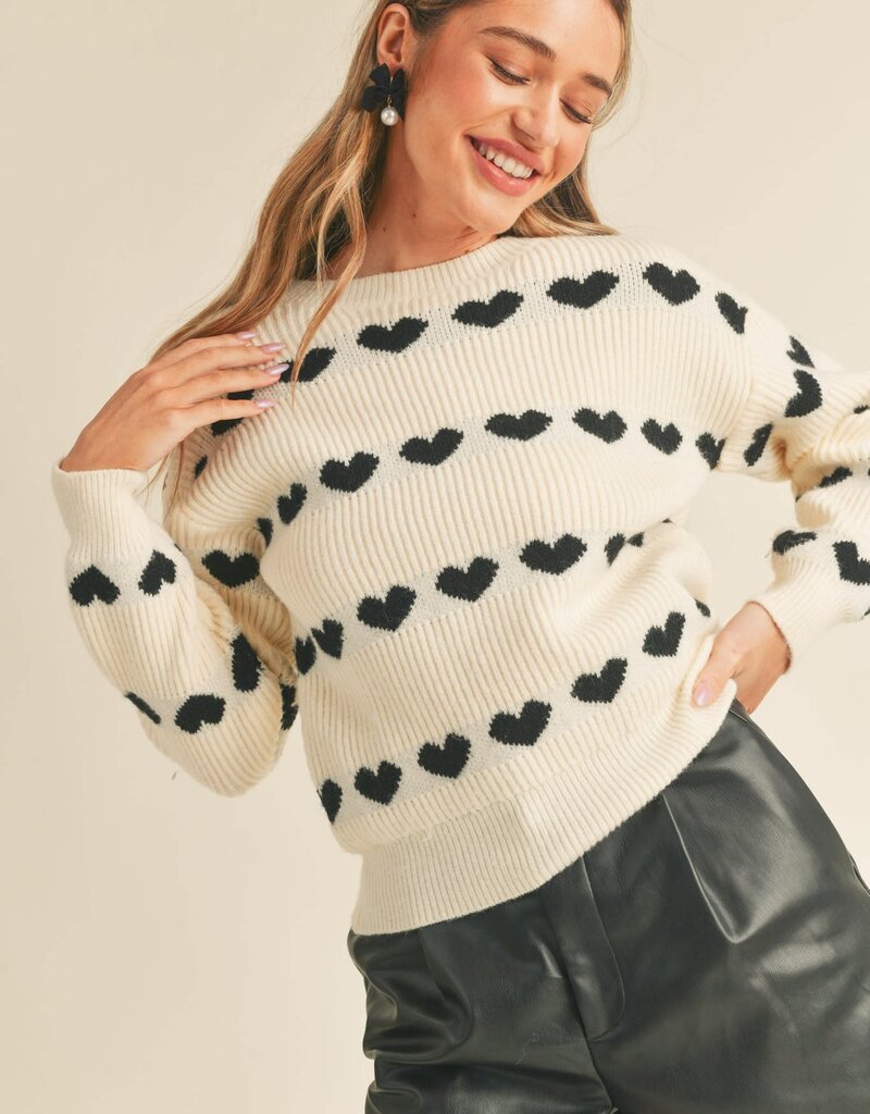 Scout Anna Ribbed Heart Knit