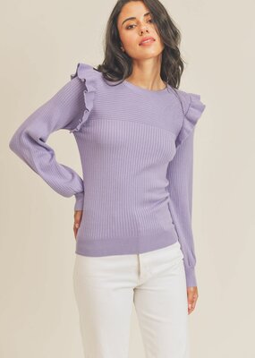 Scout Rita Ruffle Knit Sweater