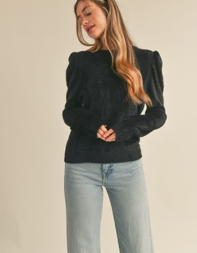 Scout Tula Fuzzy Puff Sleeve Sweater