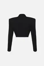 frame Double Breasted Cropped Tux Blazer
