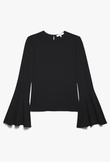 Frame Flutter Sleeve Blouse