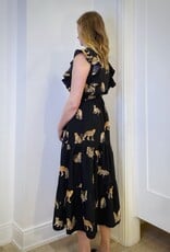 Scout Nadia Flutter Sleeve Cheetah Print Dress
