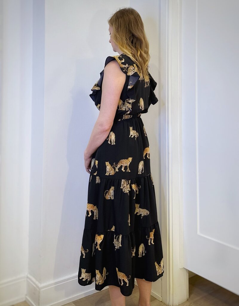 Scout Nadia Flutter Sleeve Cheetah Print Dress