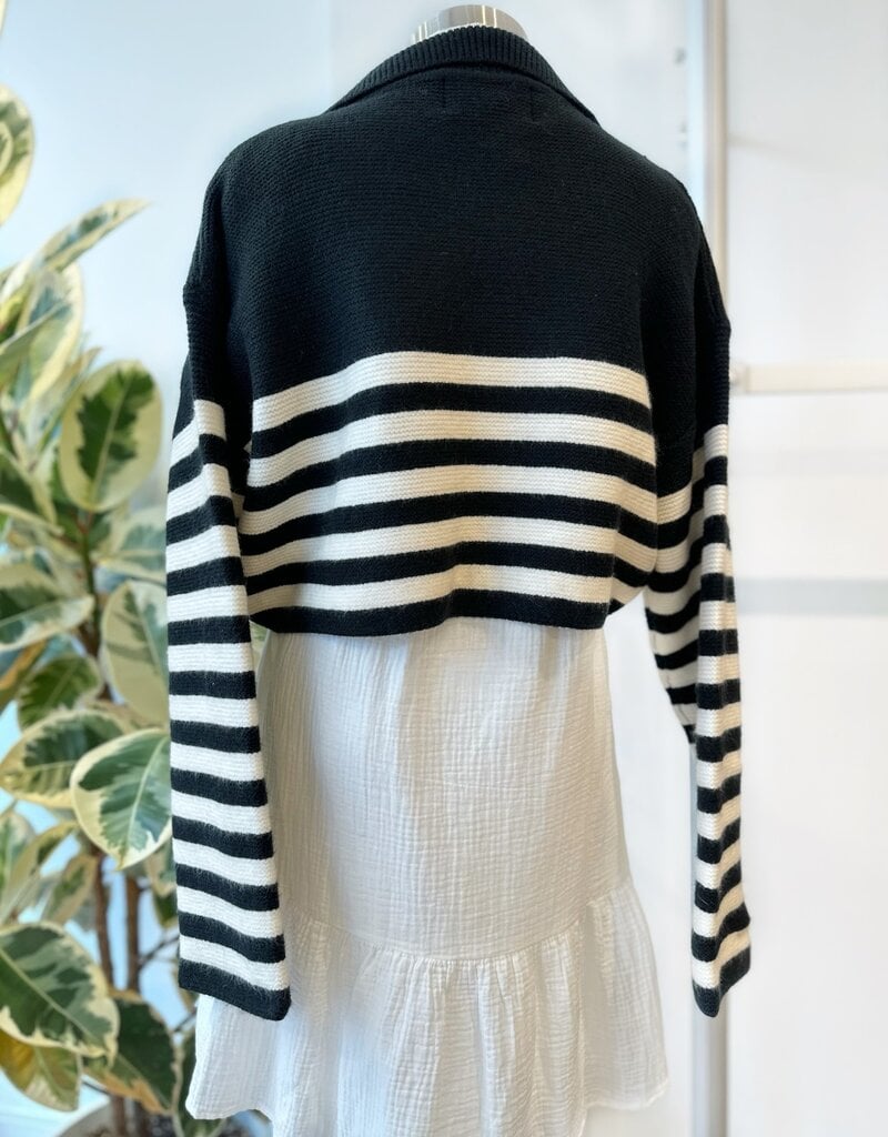 Scout Corrine Striped Polo Knit Top