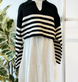 Scout Corrine Striped Polo Knit Top