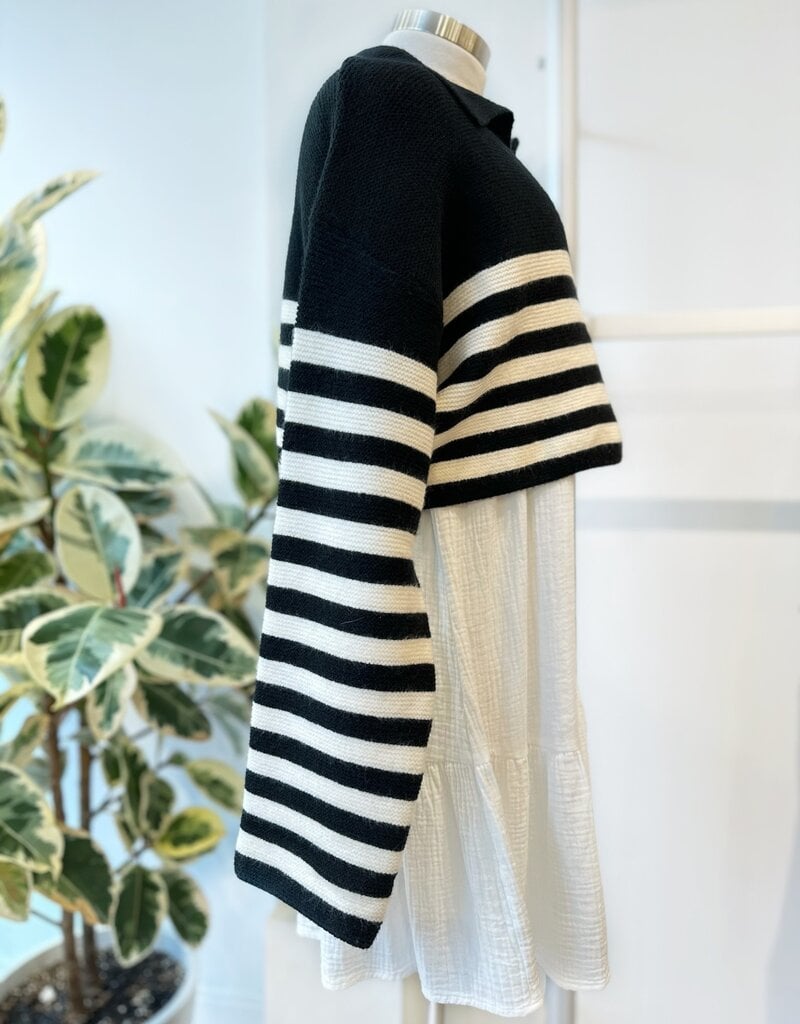 Scout Corrine Striped Polo Knit Top