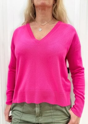 Autumn Cashmere Relaxed V Neck Cashmere Sweater