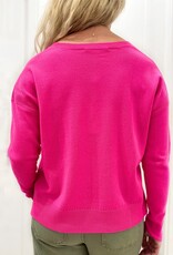 Autumn Cashmere Relaxed V Neck Cashmere Sweater