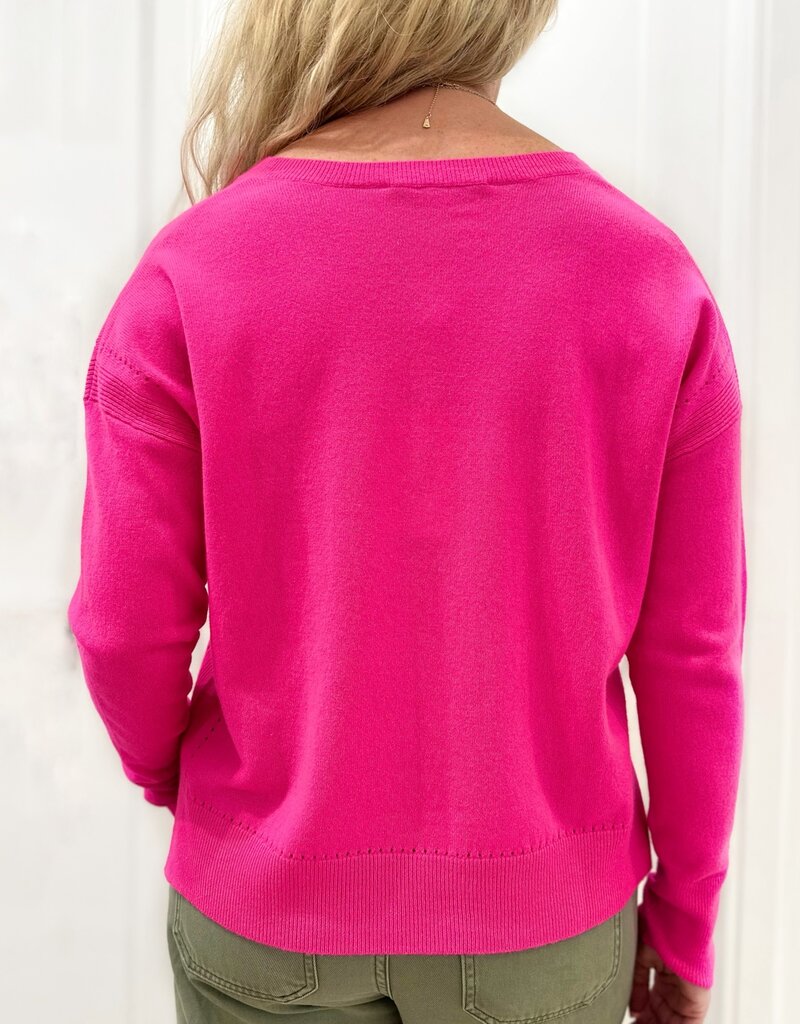 Autumn Cashmere Relaxed V Neck Cashmere Sweater