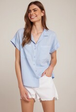 Bella Dahl slouchy short sleeve button down