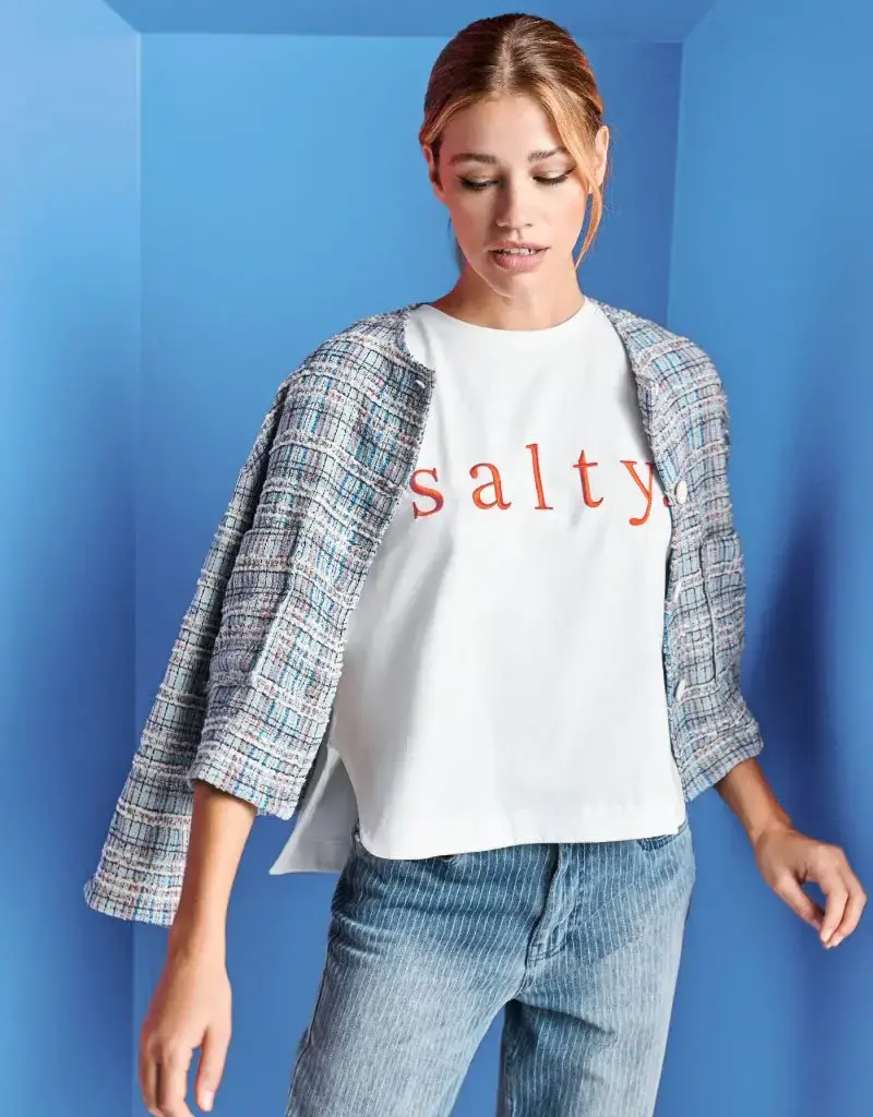 Rich & Royal Boxy T-Shirt Salty Print