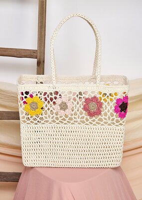 Scout Blossom Handmade Cotton Woven Tote
