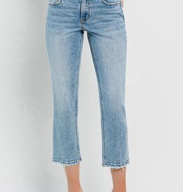 Vervet High Rise Crop Straight Jean