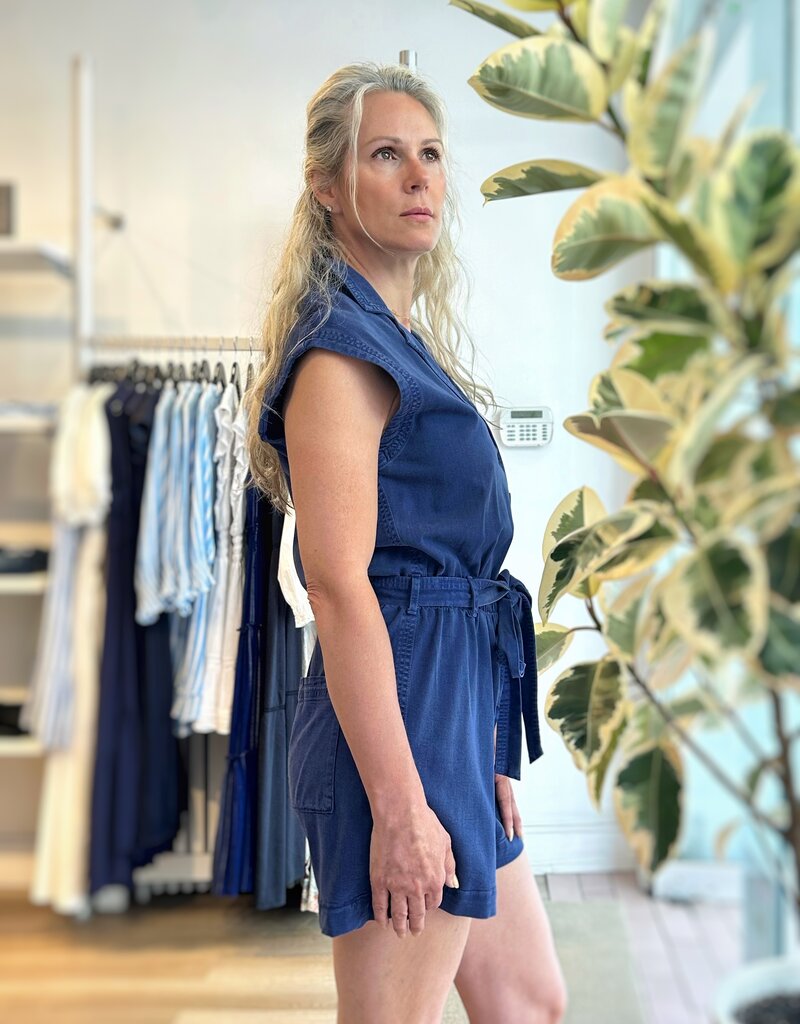 Bella Dahl Brooke Notched Collar Romper