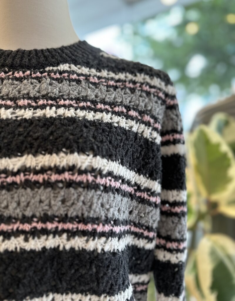 Autumn Cashmere Chunky Stripe Crew