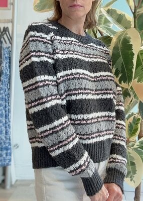 Autumn Cashmere Chunky Stripe Crew