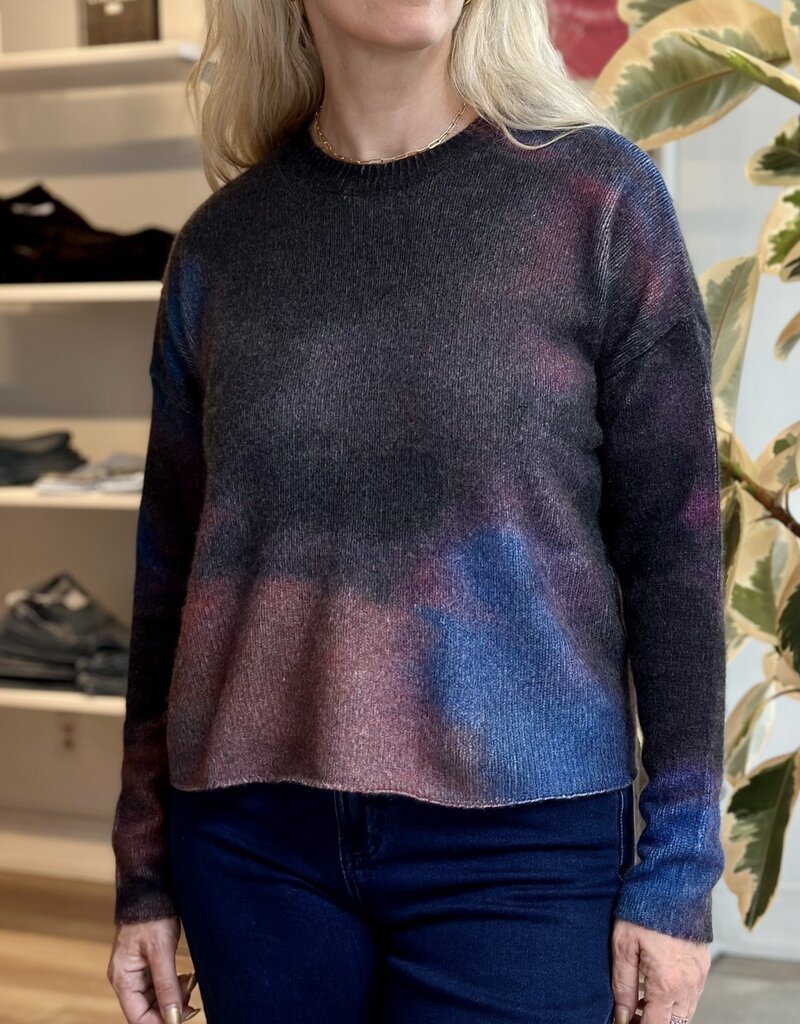 Autumn Cashmere Blended Watercolour Crew