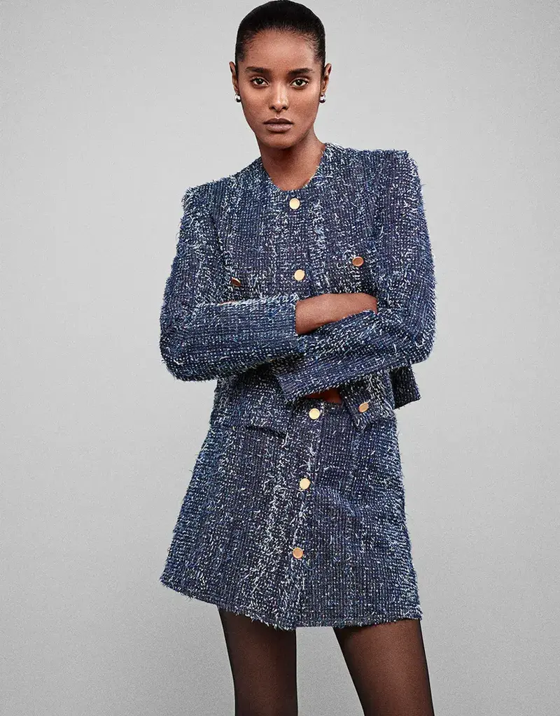 Denim Boucle Jacket Wish List YYZ
