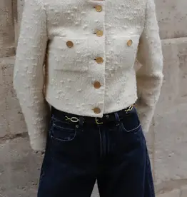Frame Cropped Button Jacket