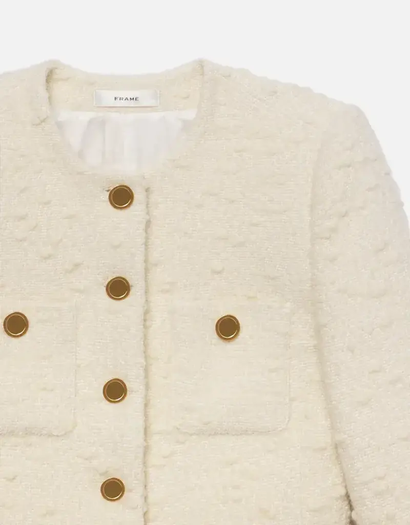 Frame Cropped Button Jacket