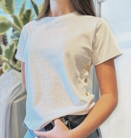 Frame Side Button Tee