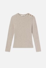 Frame L/S Rib Button Crew