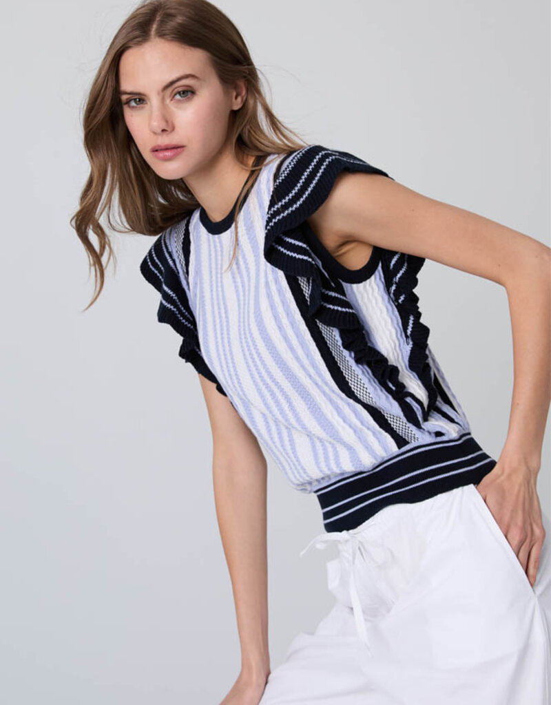 Autumn Cashmere Striped Texture Stitch