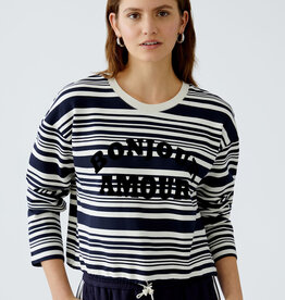 Oui Bonjour Amour Print Sweatshirt